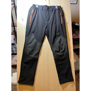 Men's Dual-Tone Cargo Pants with Orange Accents